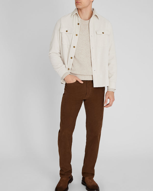 club monaco Corduroy 5-Pocket Straight Pant Tan