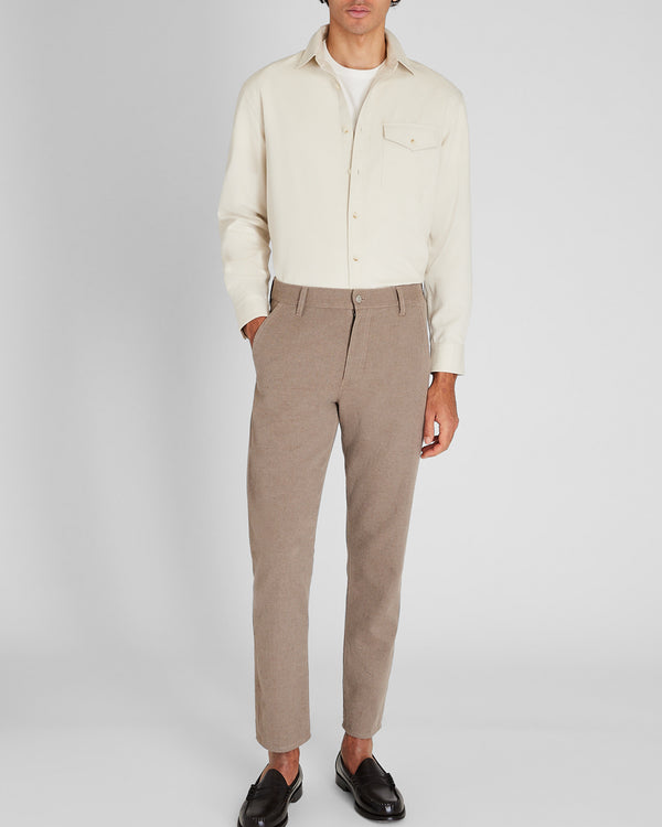 club monaco Cotton Linen Twill Pant Brown