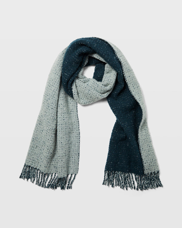 club monaco Cozy Wool Scarf Blue Mix