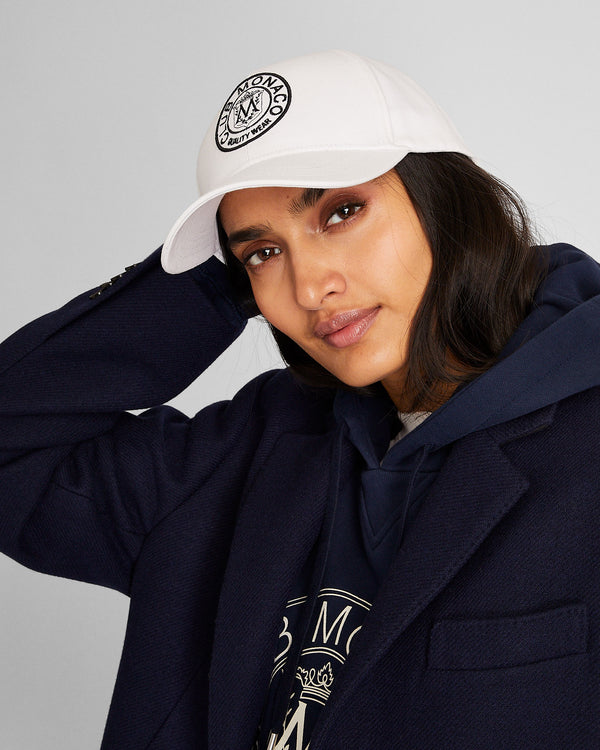 Club Monaco Crest Baseball Cap White Base