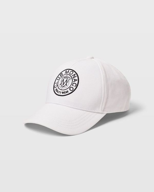 club monaco Crest Baseball Cap White Base