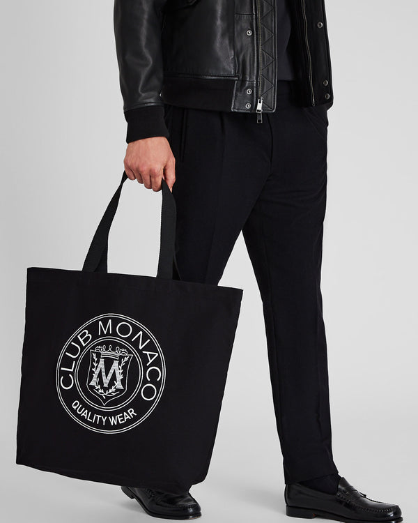 Club Monaco Crest Tote Black