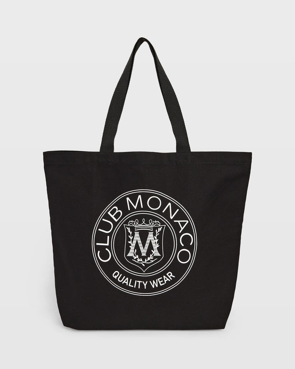 club monaco Crest Tote Black
