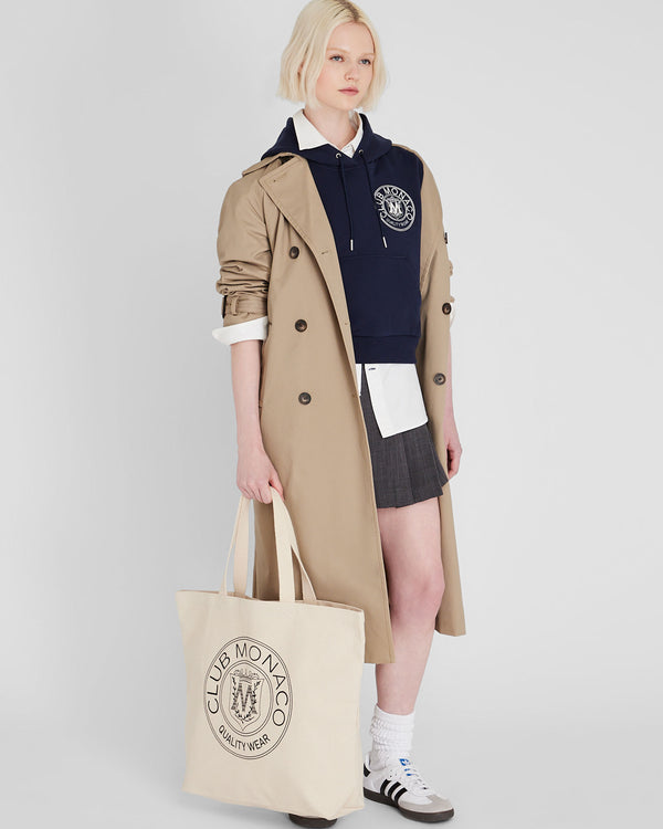 Club Monaco Crest Tote Natural