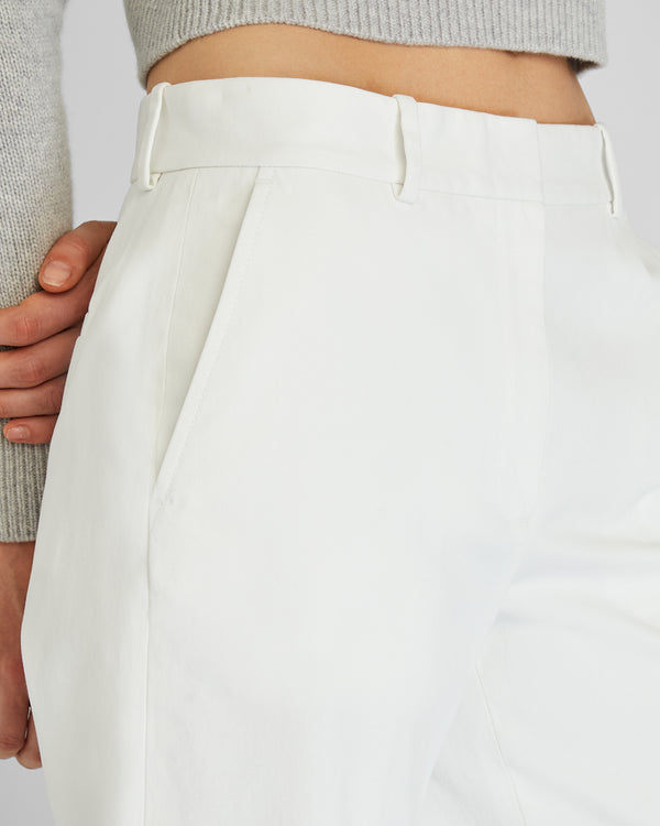 Club Monaco Cropped Chino Pant White