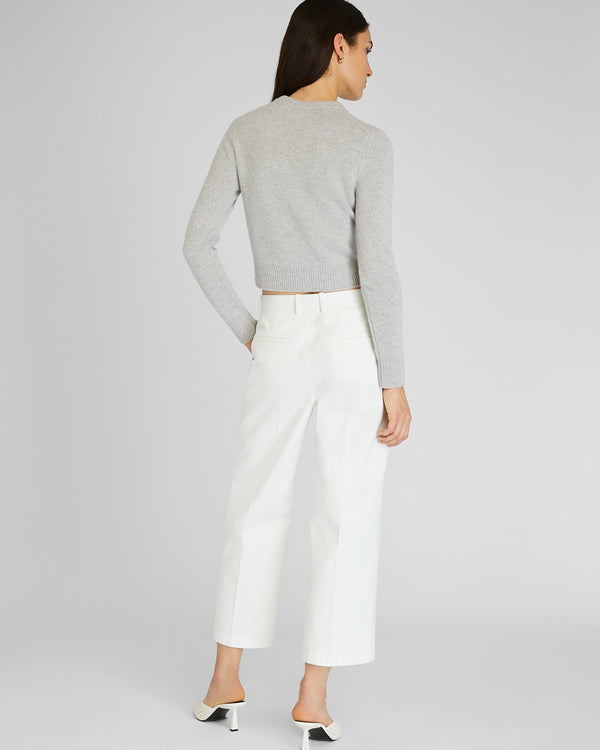Club Monaco Cropped Chino Pant White