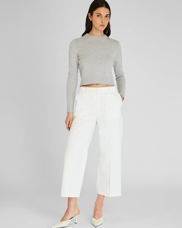 club monaco Cropped Chino Pant White