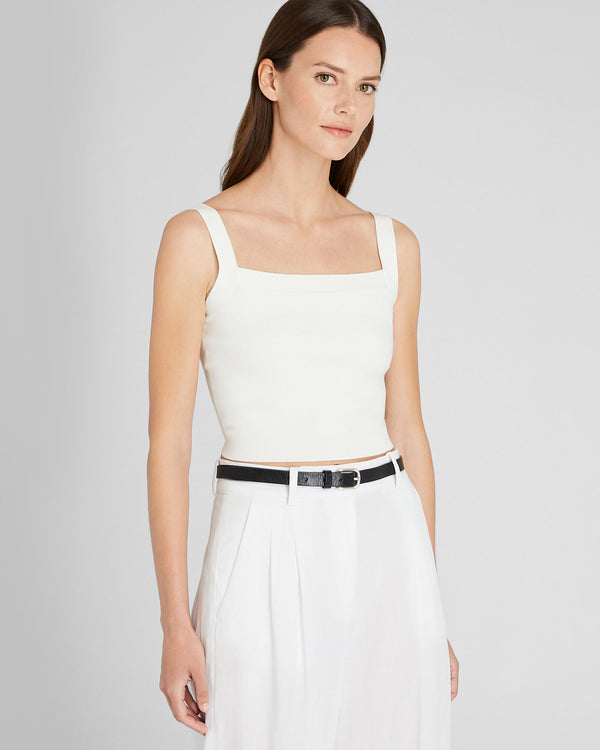 club monaco Cropped Sweater Tank White