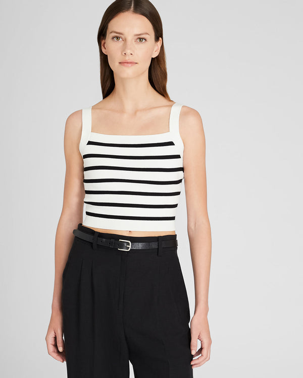 club monaco Cropped Sweater Tank White