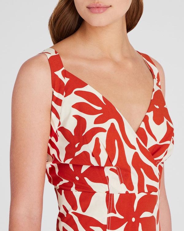 Club Monaco Cross-Strap Top Ruby Wine