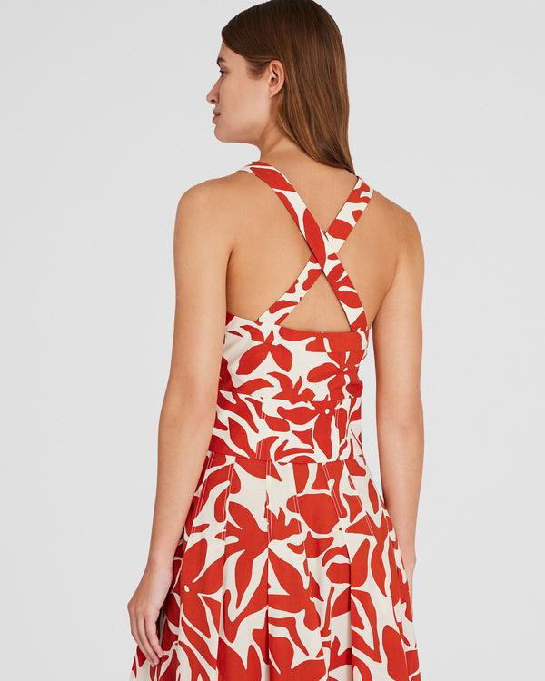 Club Monaco Cross-Strap Top Ruby Wine