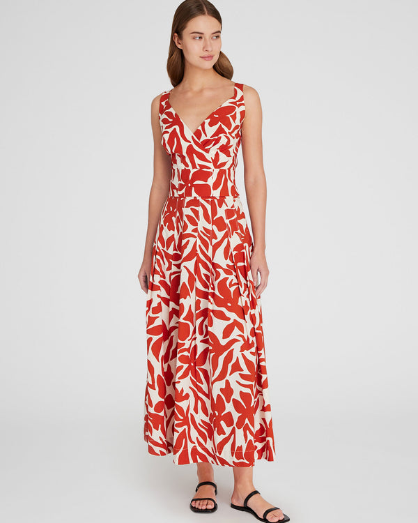 Club Monaco Cross-Strap Top Ruby Wine