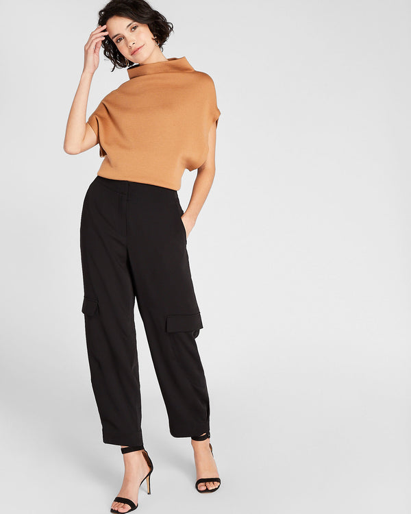 club monaco Curved Seam Cargo Pant Black