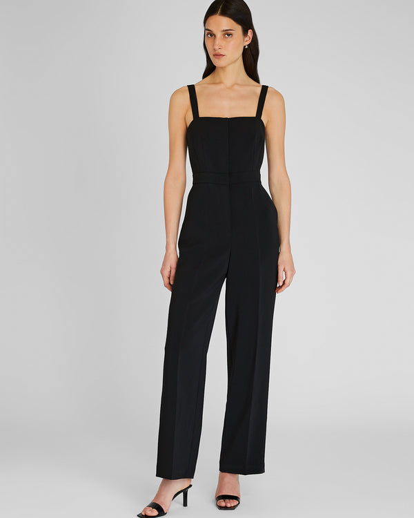 club monaco Darted Crepe Jumpsuit Black