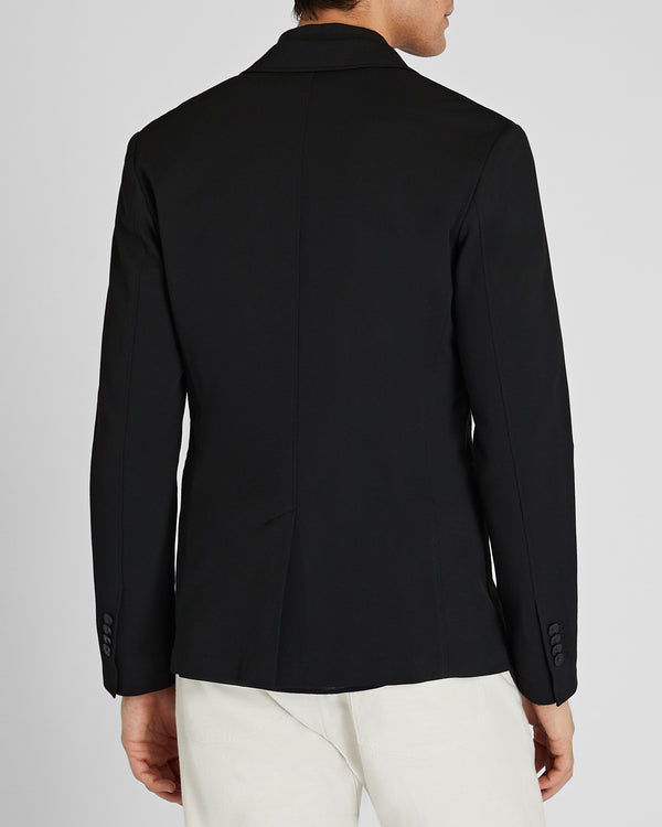 Club Monaco Deconstructed Pique Knit Blazer Black