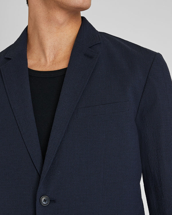Club Monaco Deconstructed Seersucker Blazer Navy