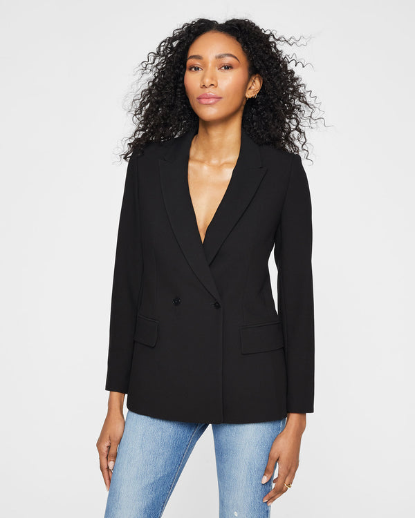 club monaco Double Breasted Blazer Black