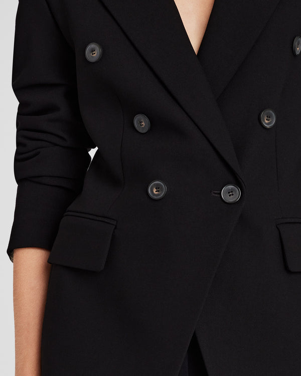 Club Monaco Double-Breasted Cutaway Blazer Black