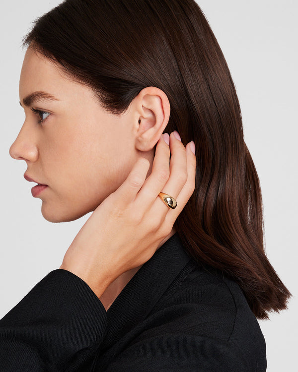 Club Monaco Double Dome Ring Gold