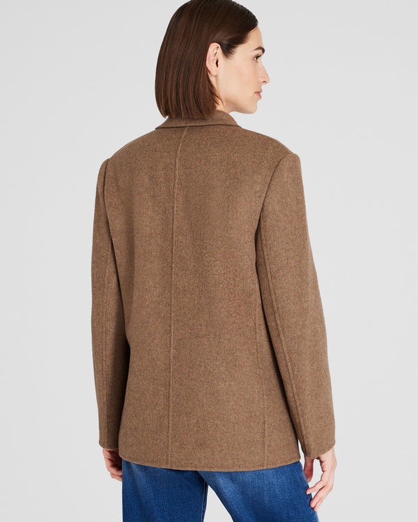 Club Monaco Double-Faced Blazer Coat Taupe
