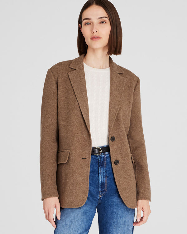 club monaco Double-Faced Blazer Coat Taupe