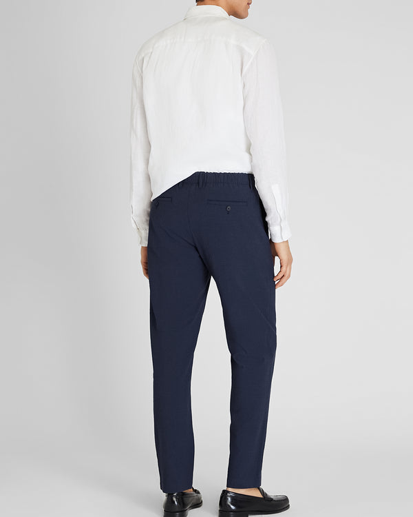 Club Monaco Elastic Seersucker Trouser Navy