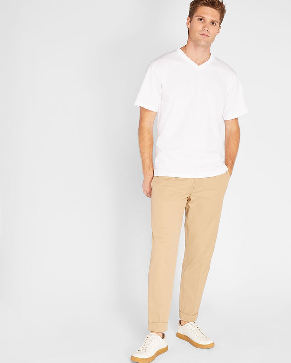 club monaco Elasticated Trouser Stripe - Ivory