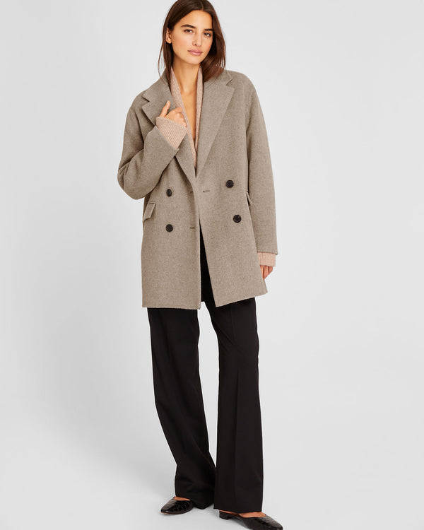 Club Monaco Faith Midi Coat Taupe