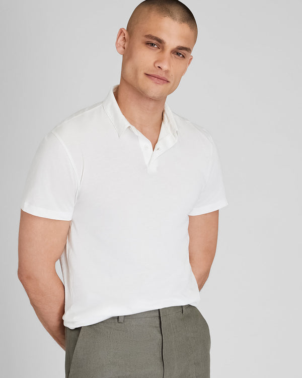 Club Monaco Featherweight Japanese Polo White