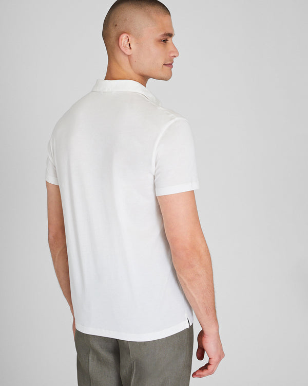 Club Monaco Featherweight Japanese Polo White