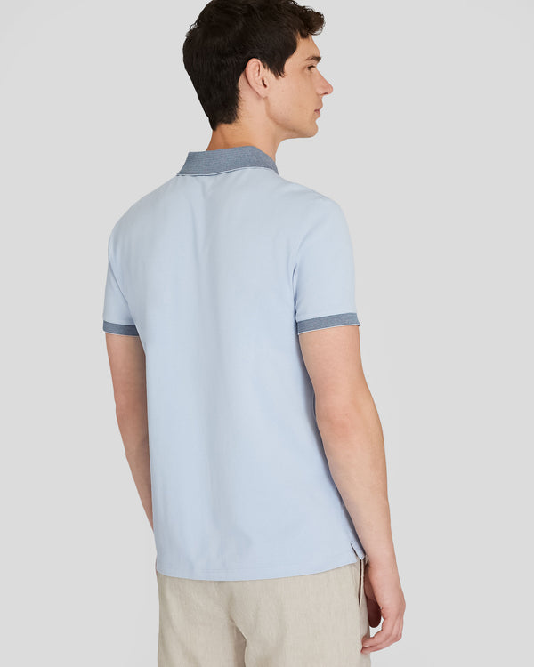 Club Monaco Feeder Collar Polo Blue