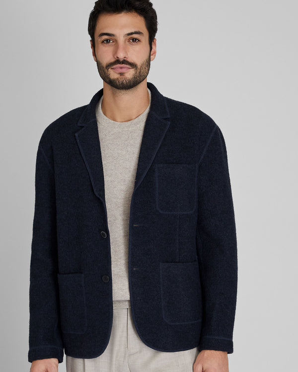 club monaco Felted Chore Coat Navy
