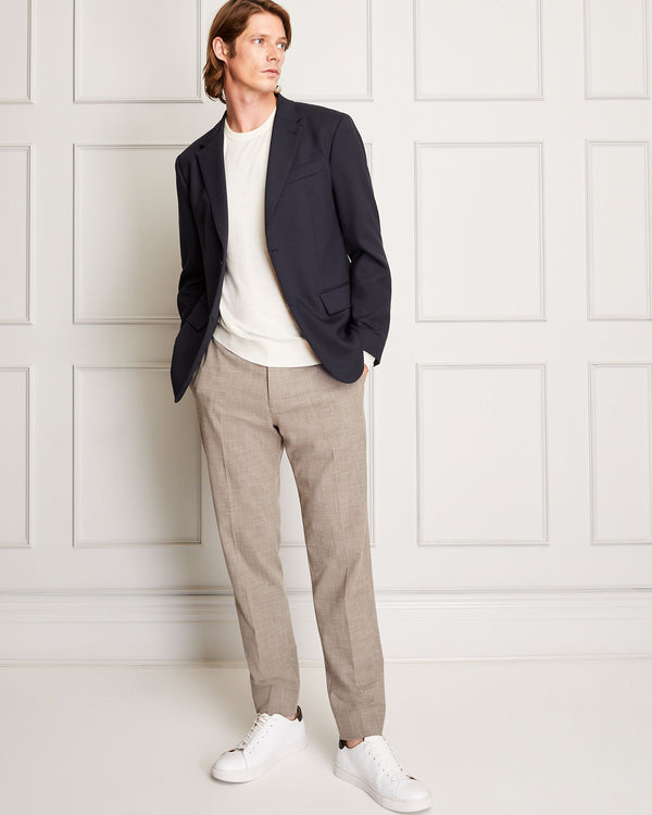 Club Monaco Fine Gauge Silk Blend Crewneck Cream