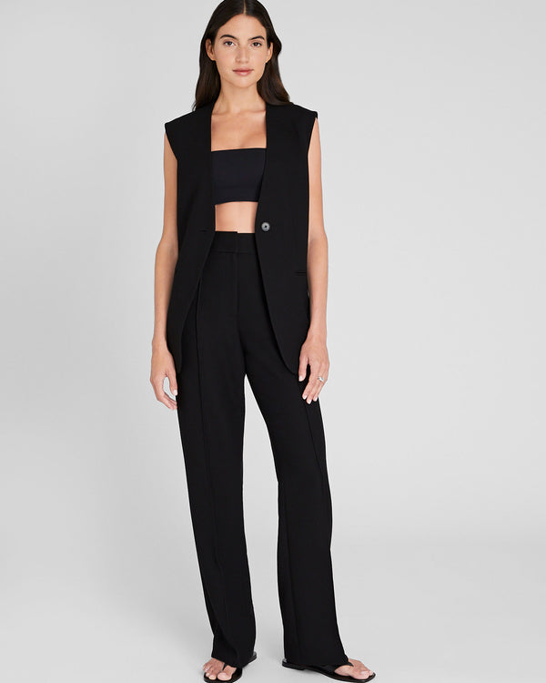 Club Monaco Full-Length Pintuck Trouser Black