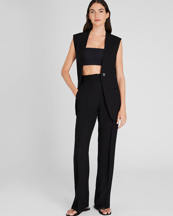 club monaco Full-Length Pintuck Trouser Black