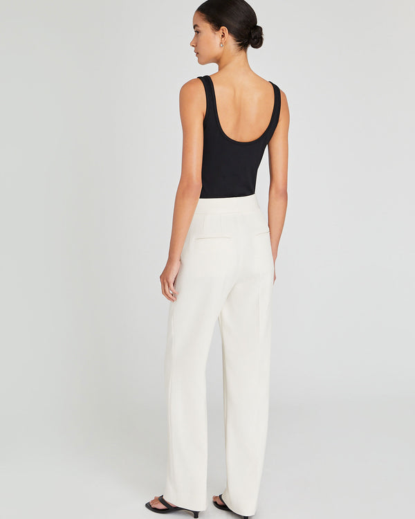 Club Monaco Full-Length Pintuck Trouser Off White