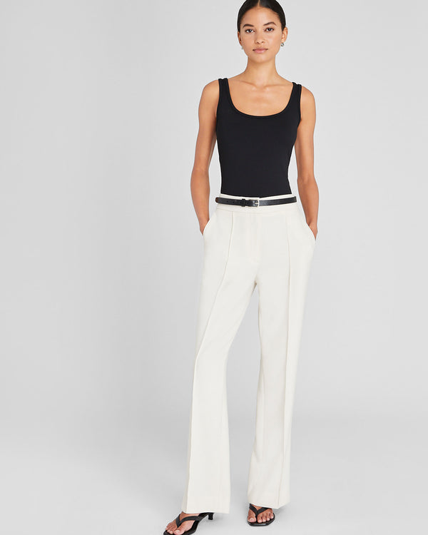 Club Monaco Full-Length Pintuck Trouser Off White