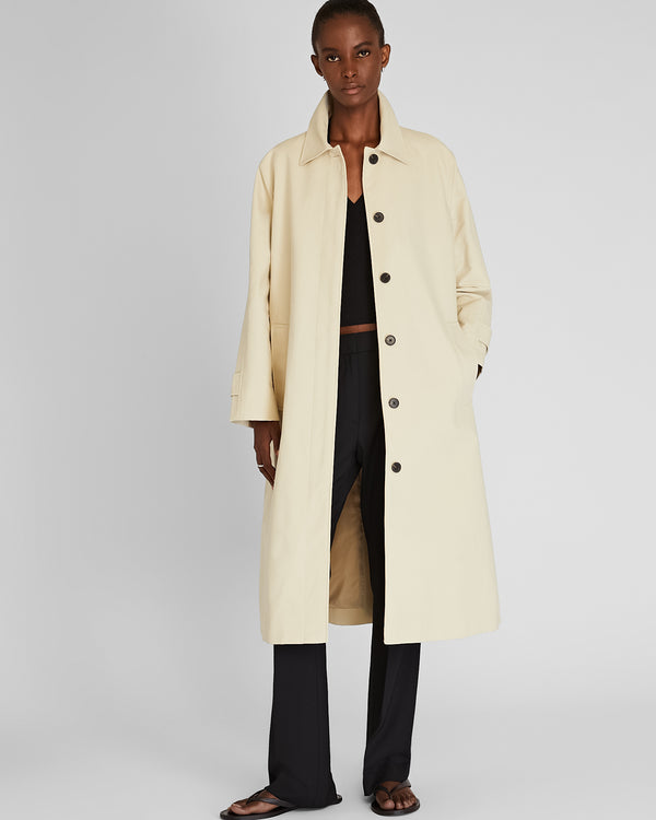 club monaco Gabardine Mac Coat Khaki Stone