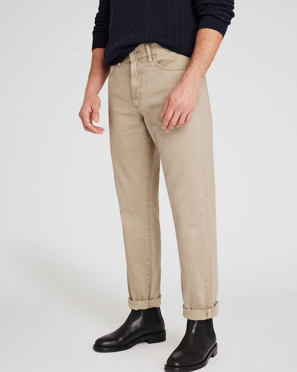 Club Monaco Garment-Dyed Slim-Straight Jeans Beige