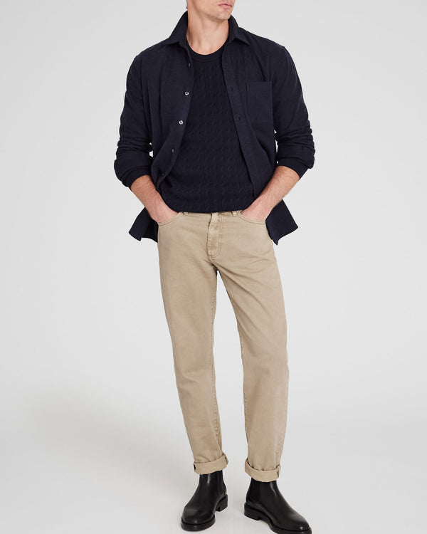 club monaco Garment-Dyed Slim-Straight Jeans Beige