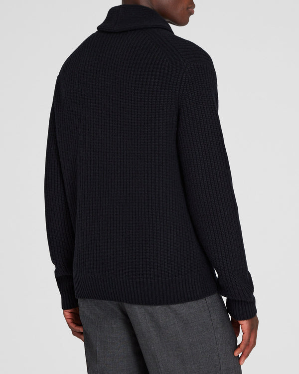 Club Monaco Half Cardi Cashmere Shawl Black