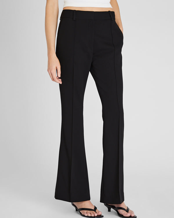 Club Monaco High Rise Flare Trouser Black