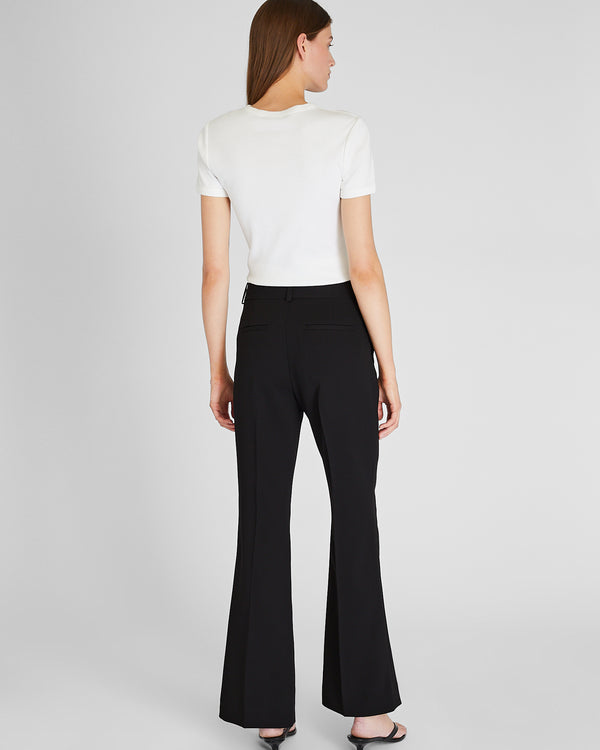 Club Monaco High Rise Flare Trouser Black