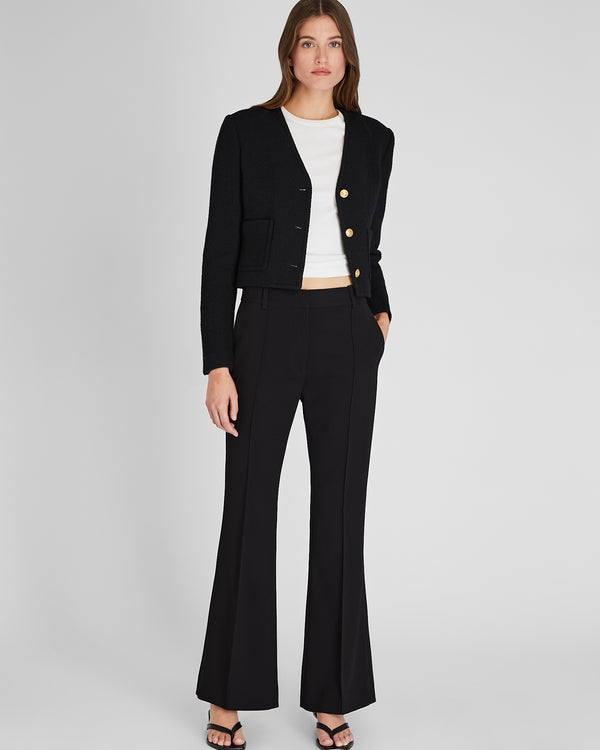 club monaco High Rise Flare Trouser Black
