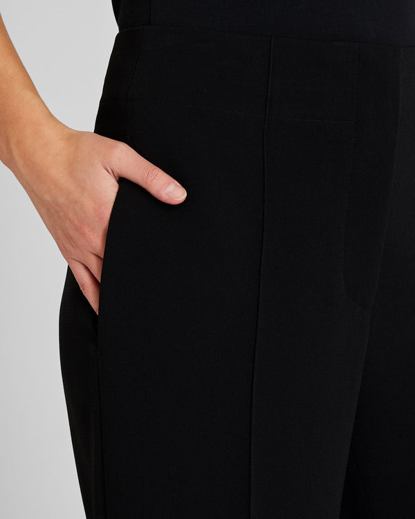 Club Monaco High-Rise Fluid Crepe Trouser Black