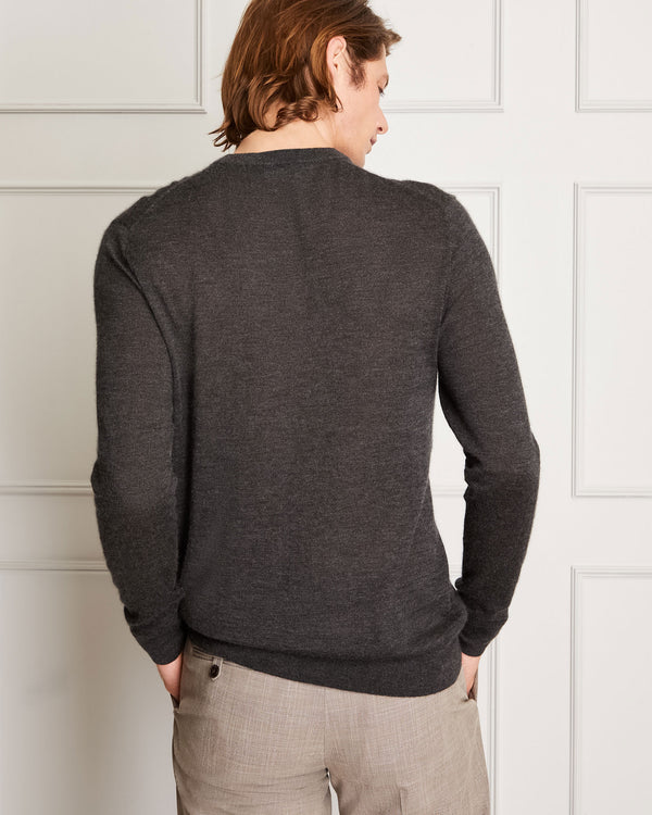 Club Monaco Italian Cashmere Crewneck Charcoal