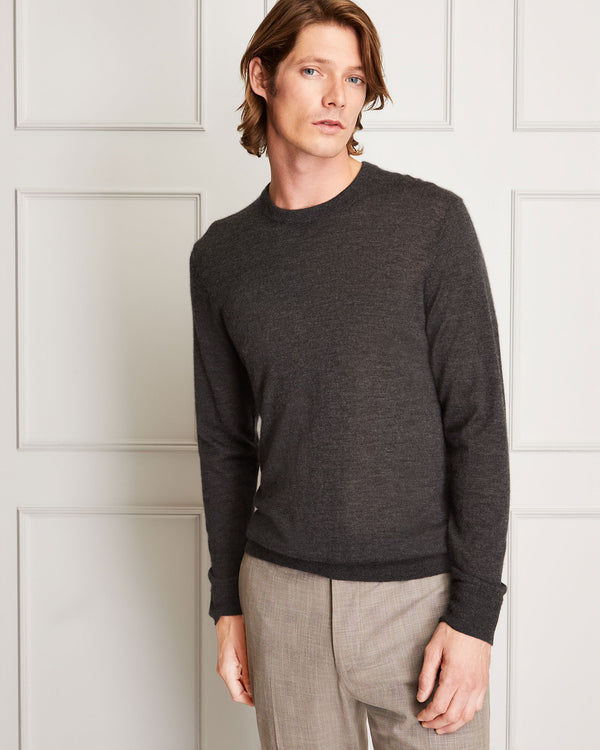 club monaco Italian Cashmere Crewneck Charcoal