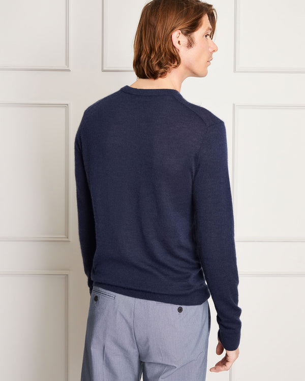 Club Monaco Italian Cashmere Crewneck Navy Mix