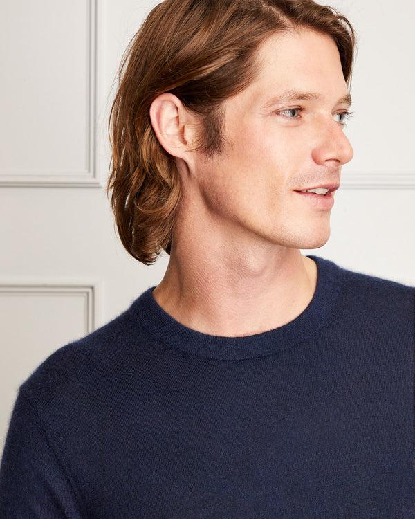 Club Monaco Italian Cashmere Crewneck Navy Mix