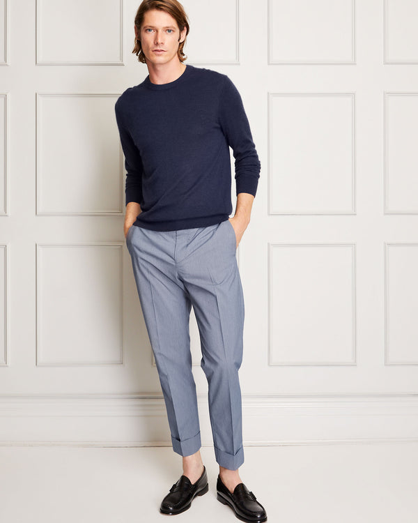 Club Monaco Italian Cashmere Crewneck Navy Mix
